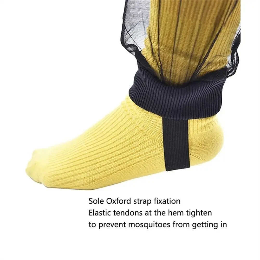 1 Pair Summer Mesh Anti-mosquito Foot Cover Lightweight Breathable Mosquito Foot Protection Portable Jungle Mosquito Sock