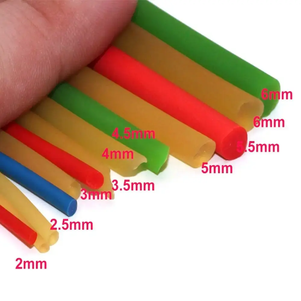 2/2.2mm Solid Rubber Fishing Line Elastic Band Strapping Fishing Line 10m Elastic Tennis Slingshot Rope Tied Line Fishing Rope