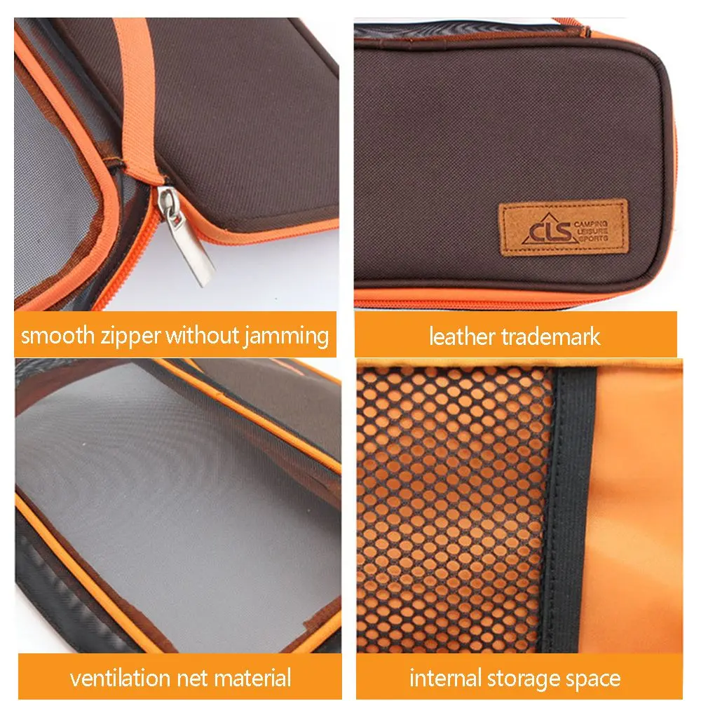 Camping Eating Utensils Storage Bag Outdoor Portable Cutlery Pouch Organizer Tableware Pouch Large-capacity Multi-function Bag