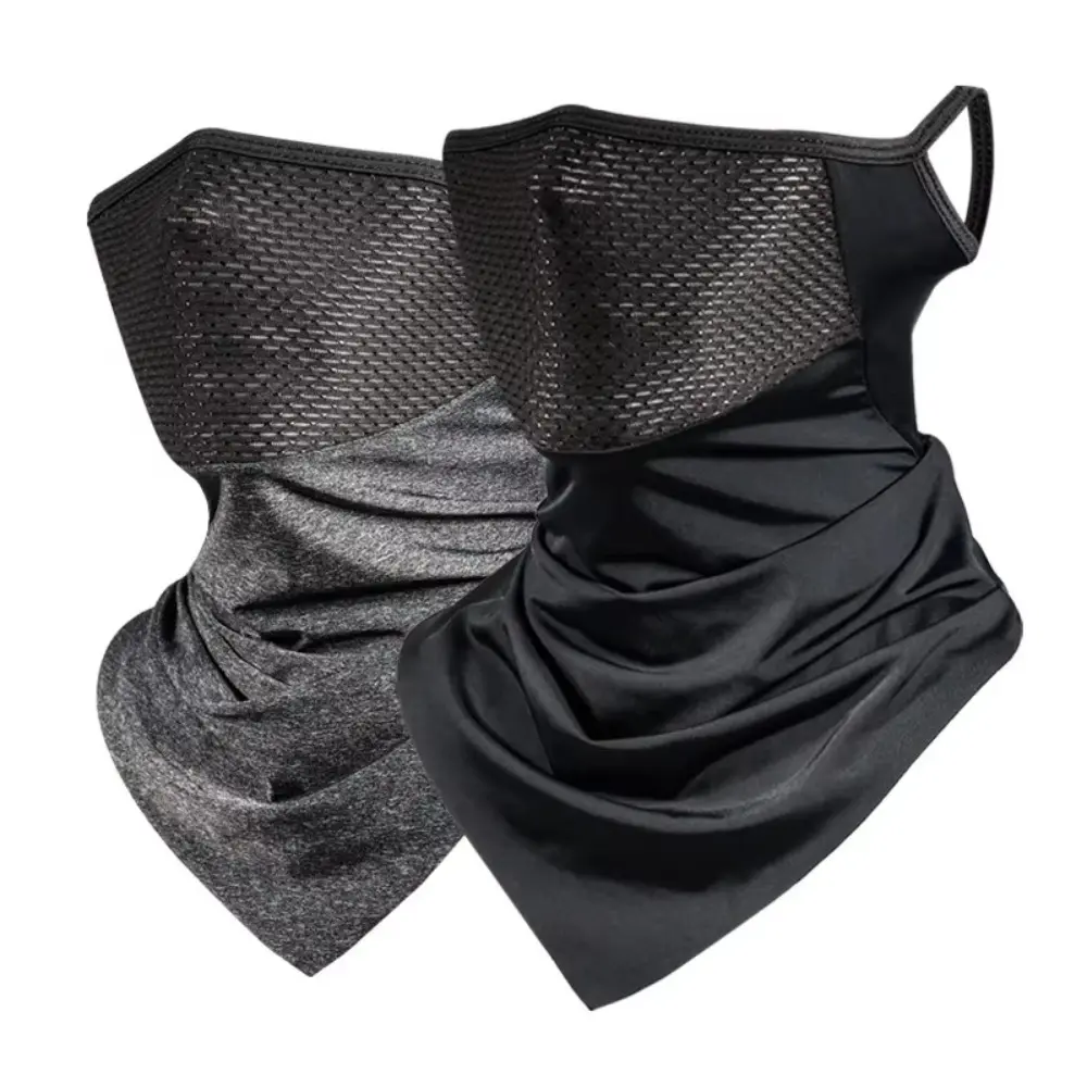 Unisex UV Protection Ice Silk Head Cover Dustproof Breathable Hanging Ear Cycling Scarf Windproof Sunscreen Sport Riding Mask