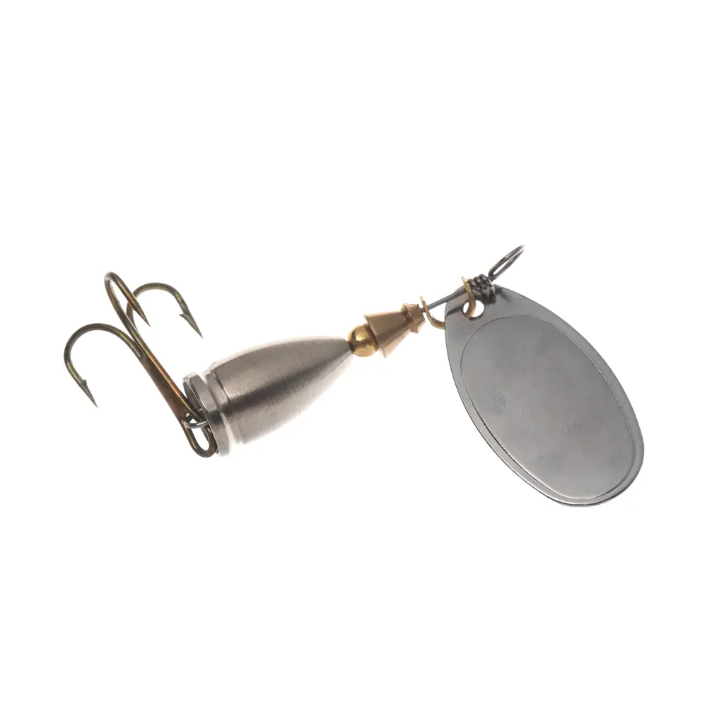 1PC Durable High Carbon Steel Hooks Hard Metal Spoon Trolling Blade Sequins Spinner Bait Wobbler Fishing Lure Tackles Sets 6.5cm