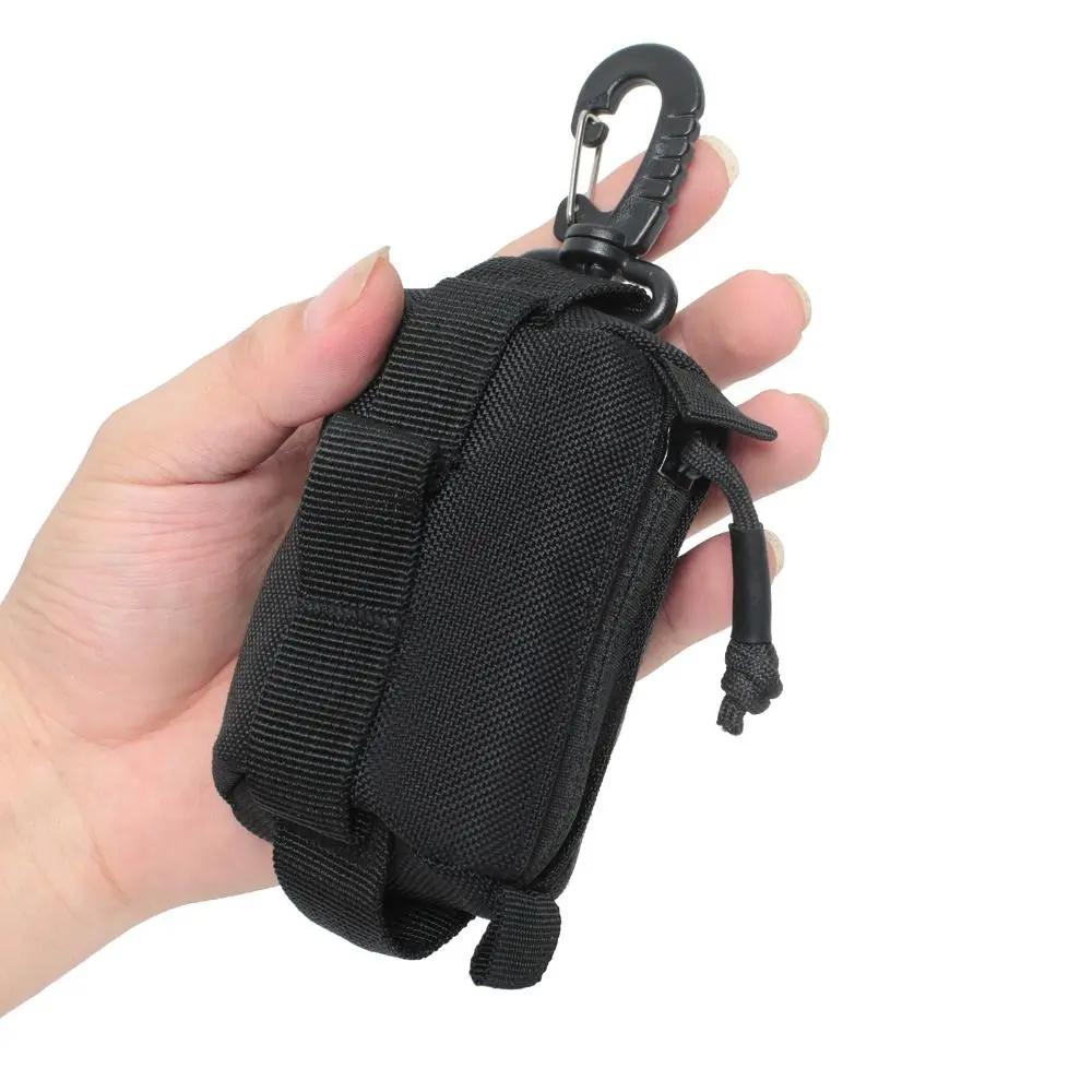 Durable Outdoor Mountaineering Bag with Triangular Buckle Portable Men Waist Key Bag 8 Colors Mini Money Coin Wallet Pouch