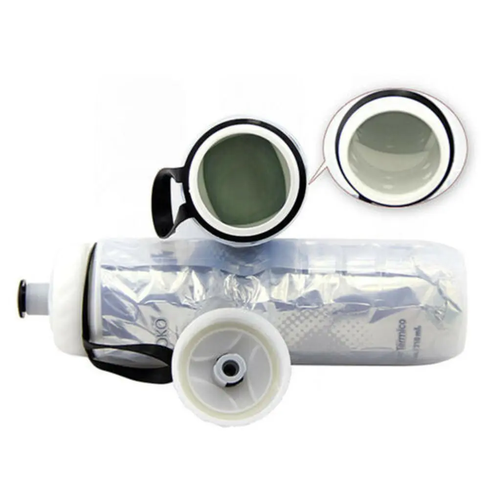 3 Colors Travel Gym Cycling Equipment Dual Layer Thermal Keeping Bicycle Water Bottles Sports Bottle Drinking Canteen Sport Cup