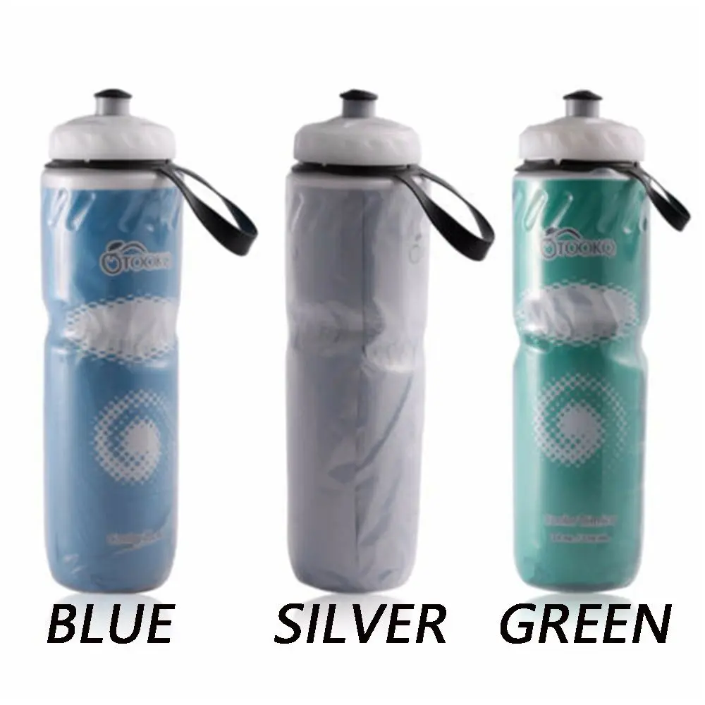 3 Colors Travel Gym Cycling Equipment Dual Layer Thermal Keeping Bicycle Water Bottles Sports Bottle Drinking Canteen Sport Cup