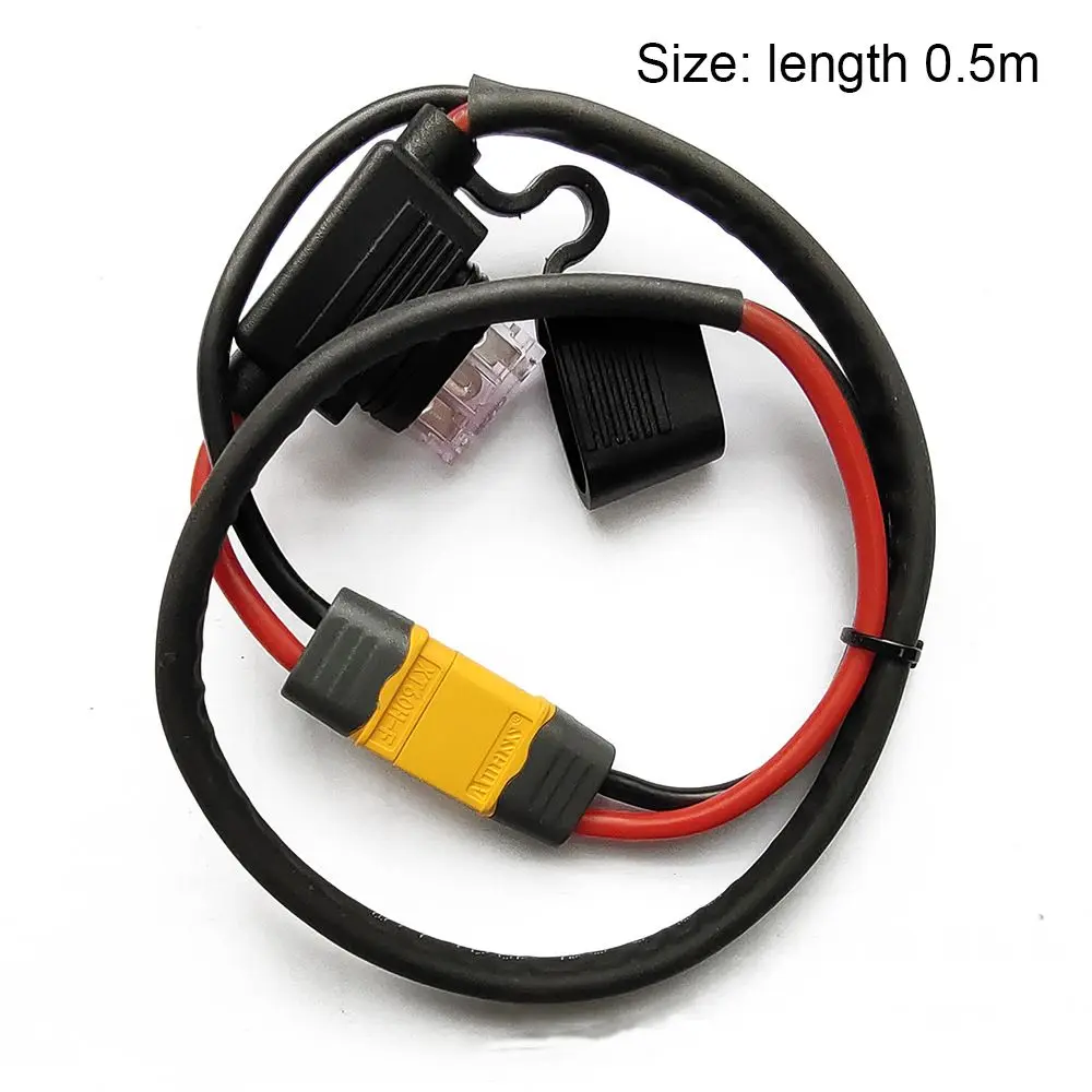 E-Bike Power Cables Lithium Battery Controller XT60 Female Male Plug 14AWG Fuse Wire High Temperature Resistance Accessoreis