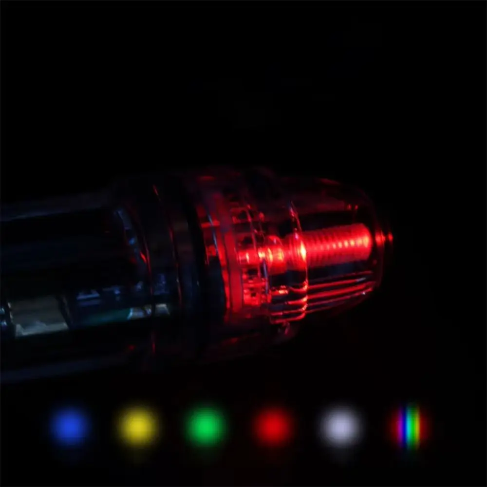 Plastic LED Fish Attracting Indicator LED Flashing Waterproof Night Fishing Lamp With Hanging Buckle Light Bait Fishing Tools