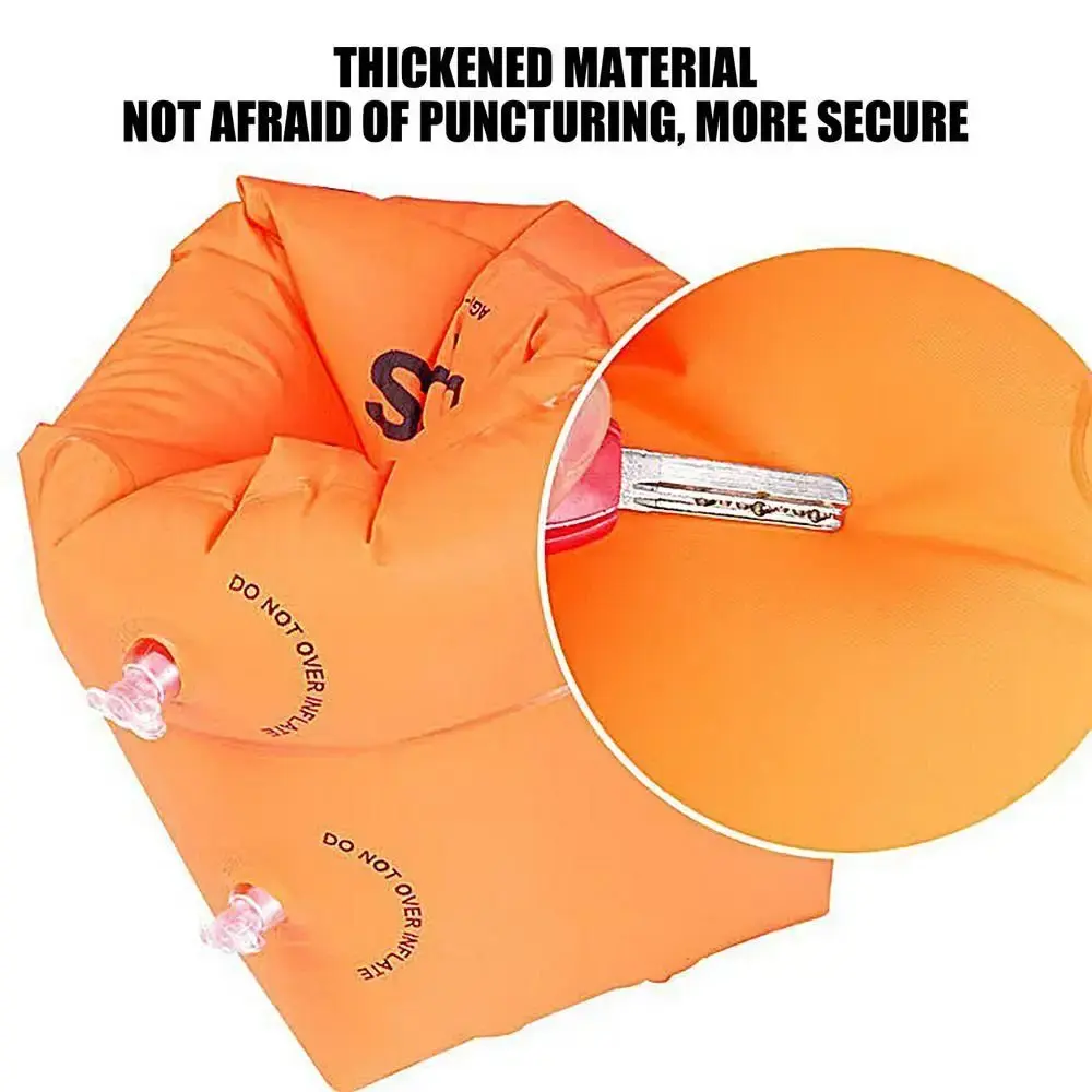 2PCS Safety Training Arm Bands Rings Swimming Circle Swim Training Swimming Arm Rings Pool Armbands Inflatable Floats Hand Kids