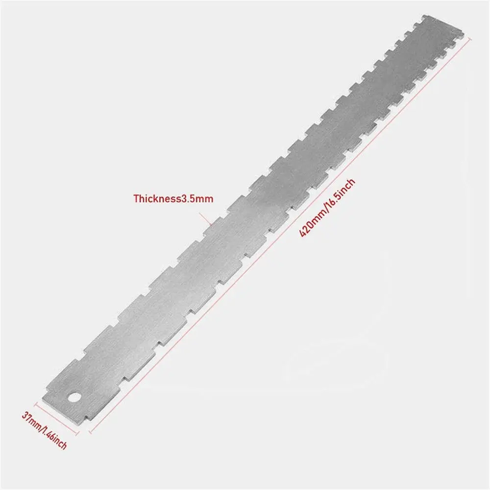 Guitar Neck Notched Straight Edge Luthiers Tool with String Action Ruler Gauge For Gibson For Fender Electric Guitar Accessories