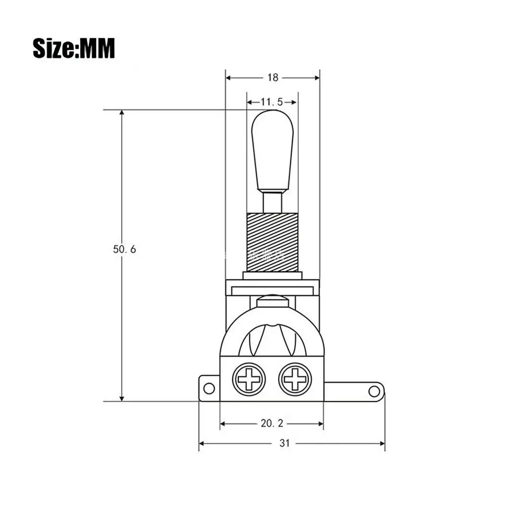 3 Way Guitar Selector Pickup Toggle Switch with Tip Cap for Les Paul New Pickup Toggle Switch Musical Instruments Guitar Parts