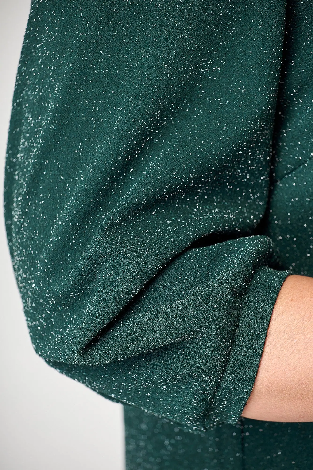 Sequin Plus Size Dress 3/4 Sleeve Ruffle Hem Elegant Round Neck Mother of Bride Vintage Casual Loose Midi Dress 2024 Fashion