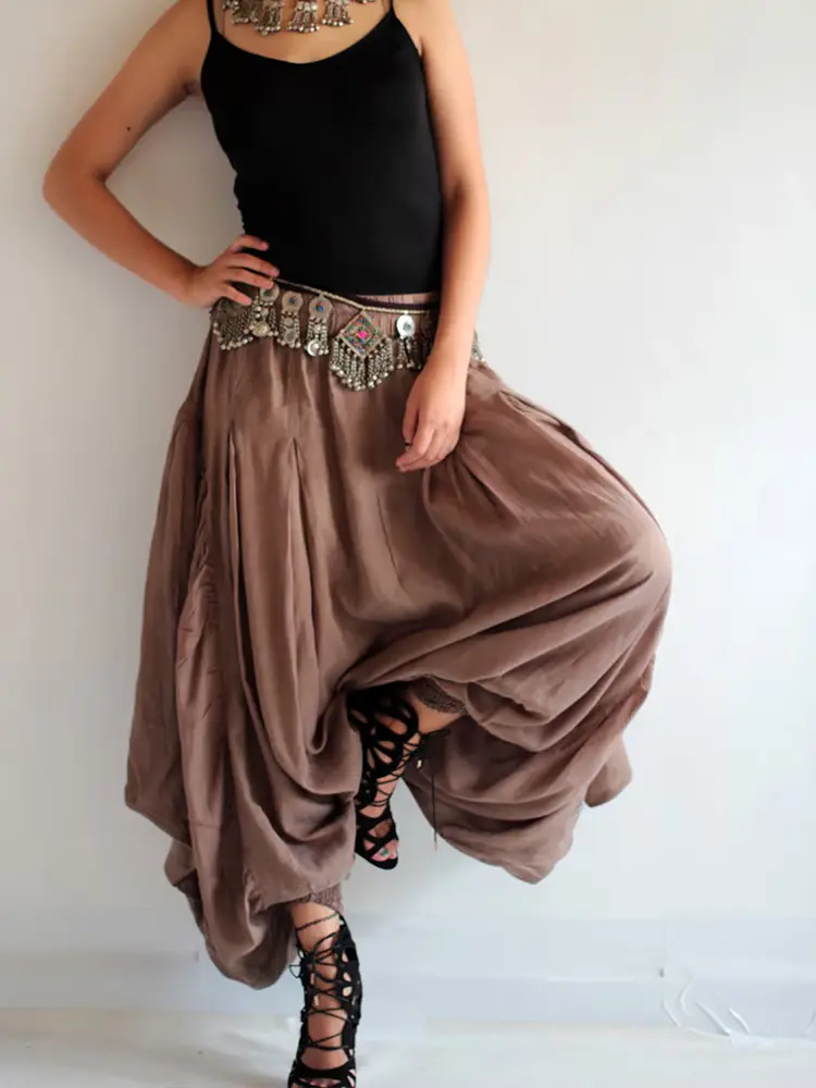 Women‘s Plus Size Harme Pant Harajuku Boho Loose Jogger Trousers Chic Ethnic Retro Unique Fashion Casual Pants for Womenn