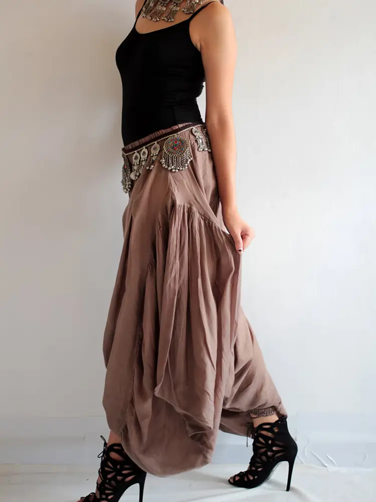 Women‘s Plus Size Harme Pant Harajuku Boho Loose Jogger Trousers Chic Ethnic Retro Unique Fashion Casual Pants for Womenn