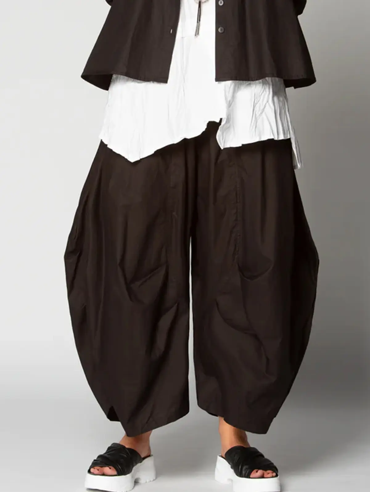 Women Wide Leg Loose Harajuku Pant Cotton Linen Plus Size Casual High Street Hip Hop Trouser Normcore Vintage Solid Bloomer Pant