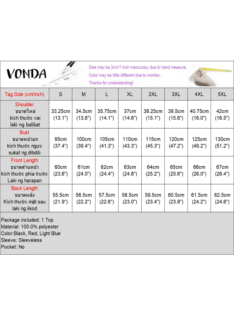 VONDA Women Tank Tops Sleeveless Plaid Shirts Female 2025 Ruffled Camis Bohemian Casual O Neck Tees Summer Blouse Oversized