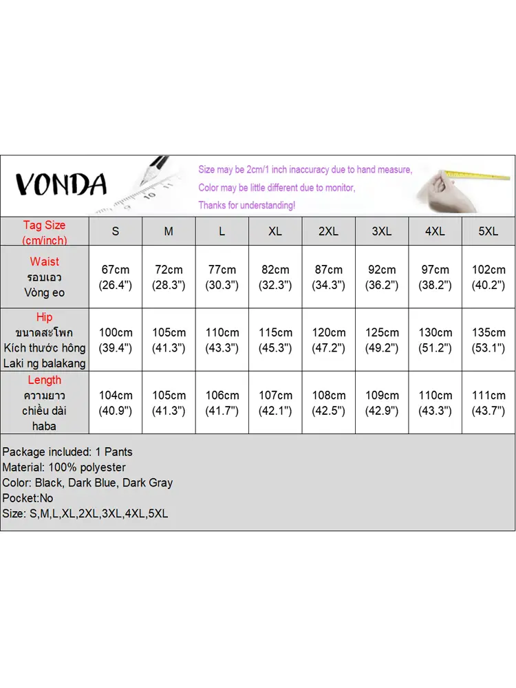 2024 VONDA Fashion Women Stripe Pants Casual Wide Leg Trousers Stitching Color Patchwork Lace Ups Bottoms Loose Elegant  Pants