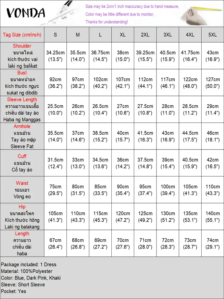 Women Mini Dress VONDA 2025 Summer Vestidos Short Puff Sleeve Square Collar Solid Casual Sundress Pockets Buttons Oversized Robe