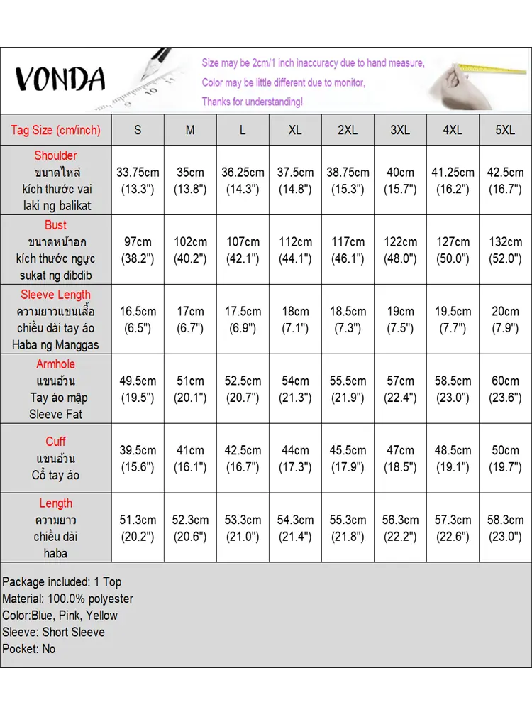 VONDA Elegant Lace Blouse 2025 Summer Tops Casual Short Puff Sleeve Bow Shirts Women Loose O-Neck Korean Blusas Fashion Tops