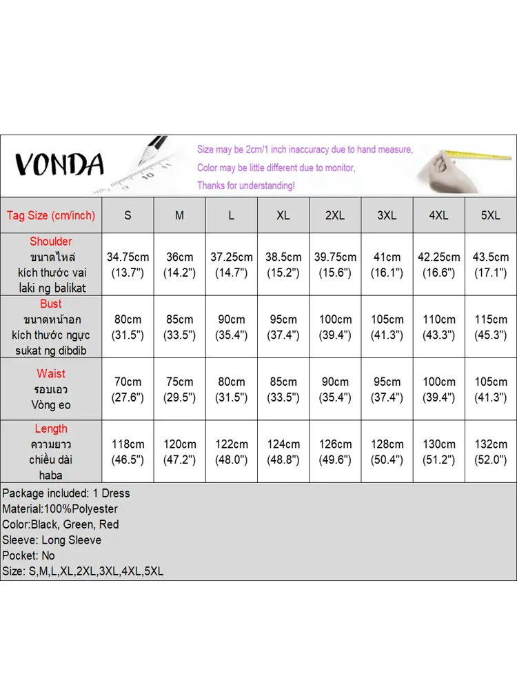 VONDA Women Tight-Fitting Dresses 2024 Autumn Cape Sleeve Party Sundress Square Collar Robe Ankle-Length Vestidos American