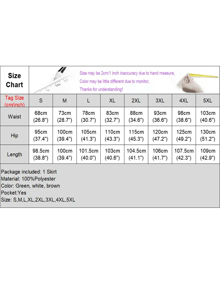 Plus Size 5XL Women Pleated Maxi Skirts Solid Color Skirt 2024 VONDA Fashion Casual Loose Pockets High Waist Bottoms Oversized