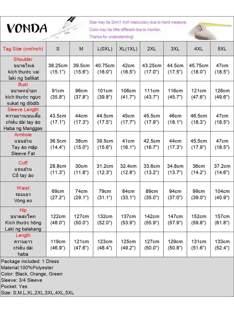 VONDA Plus Size 5XL Women Elegant Office Dress 2024 Autumn Belt Turn-down Collar Sundress OL Lady Dress Vestidos Femme Robe