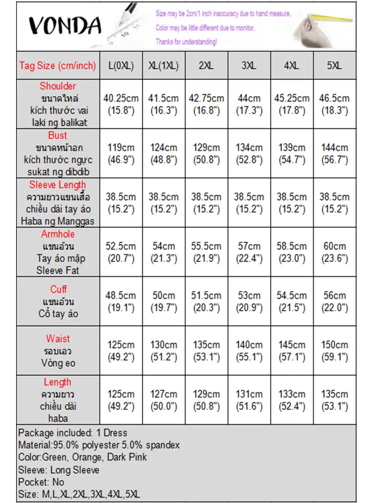 Plus Size 5XL VONDA Summer Dress Women Long Midi Dresses 2025 Casual Loose Printed Bohemian Party Robe Vestidos Oversized