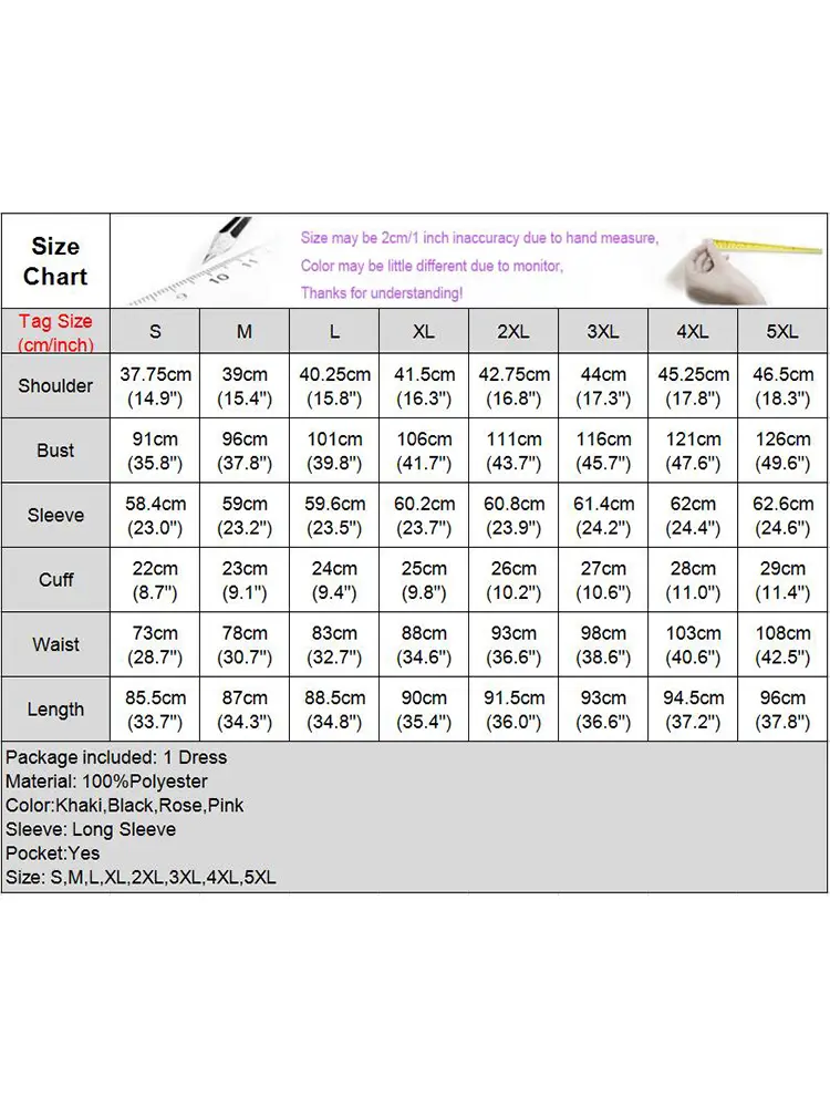 Women Long Sleeve Mini Dress 2024 VONDA Summer Sundress Elegant Solid Color Casual Loose Buttons Pockets Short Vestidos