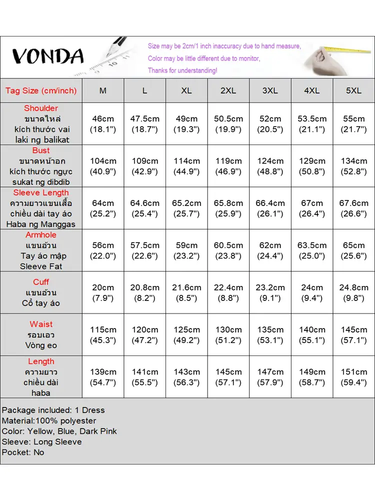 VONDA Off Shoulder Dress Women Long Sleeve Ruffle Satin Maxi Dress 2025 Summer Solid Color Vestidos Casual Bohemian V-Neck Robe