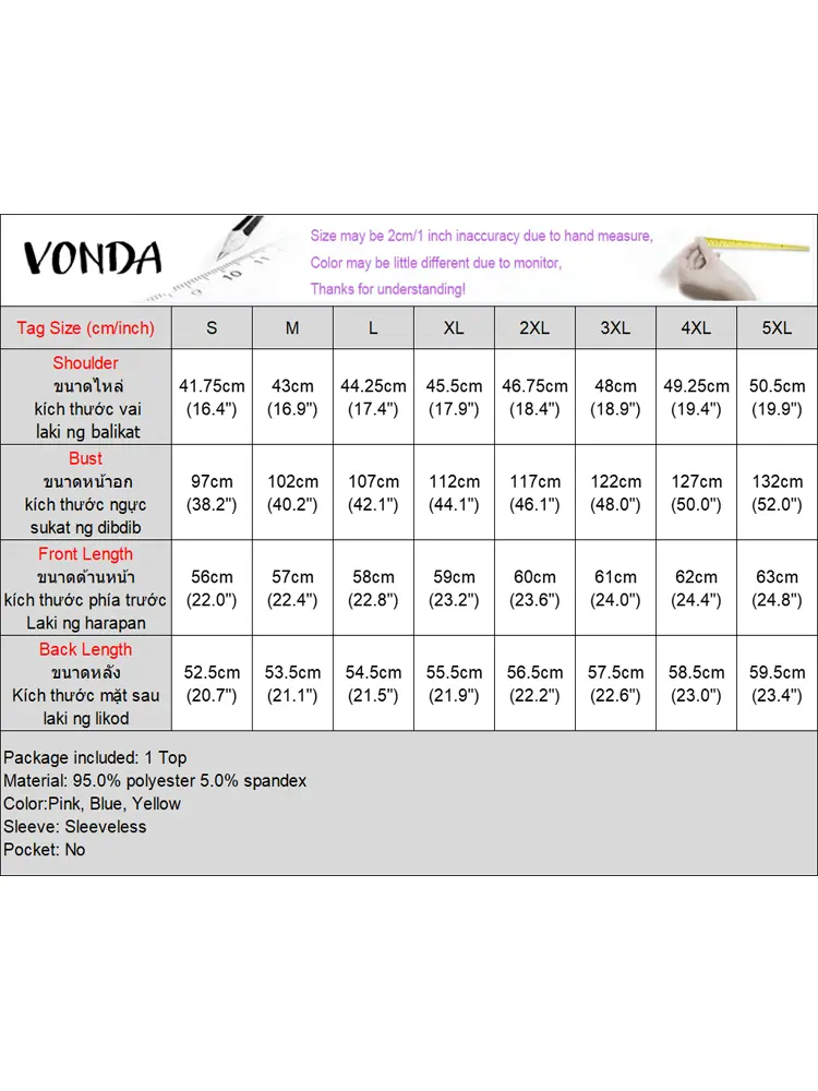 VONDA Summer Ruffled Tops Women Solid Tanks 2025 Casual Sleeveless Beach Wear Fashion Lace-Up V Neck Tees Holiday Camis Oversize