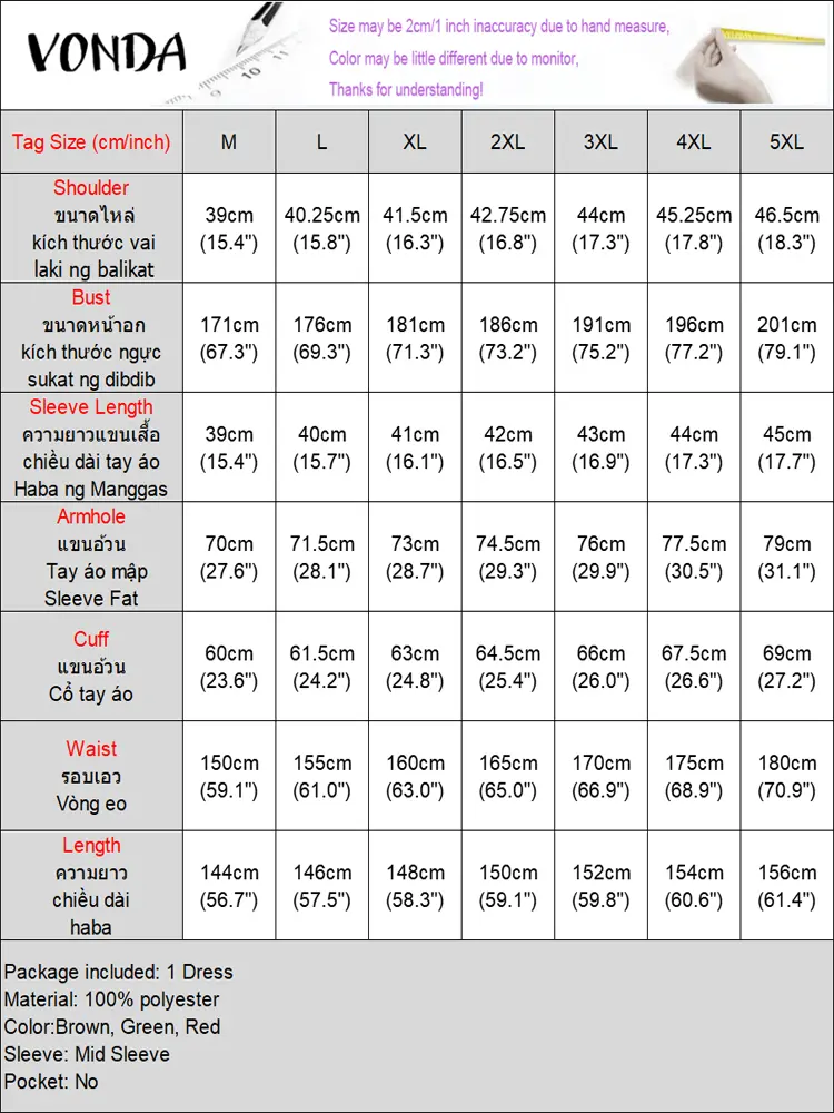 Plus Size VONDA 2025 Summer Long Dress Women Flare Sleeve Sundress Vintage Fishtail Vestidos Casual Loose V Neck Printed Robe