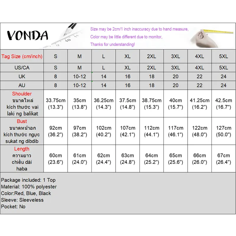 VONDA Fashion Plaid Tank Tops Women Sexy V-Neck Casual Sleeveless Tees 2025 Summer Loose Bandage Elegant Office Lady Shirts Tee