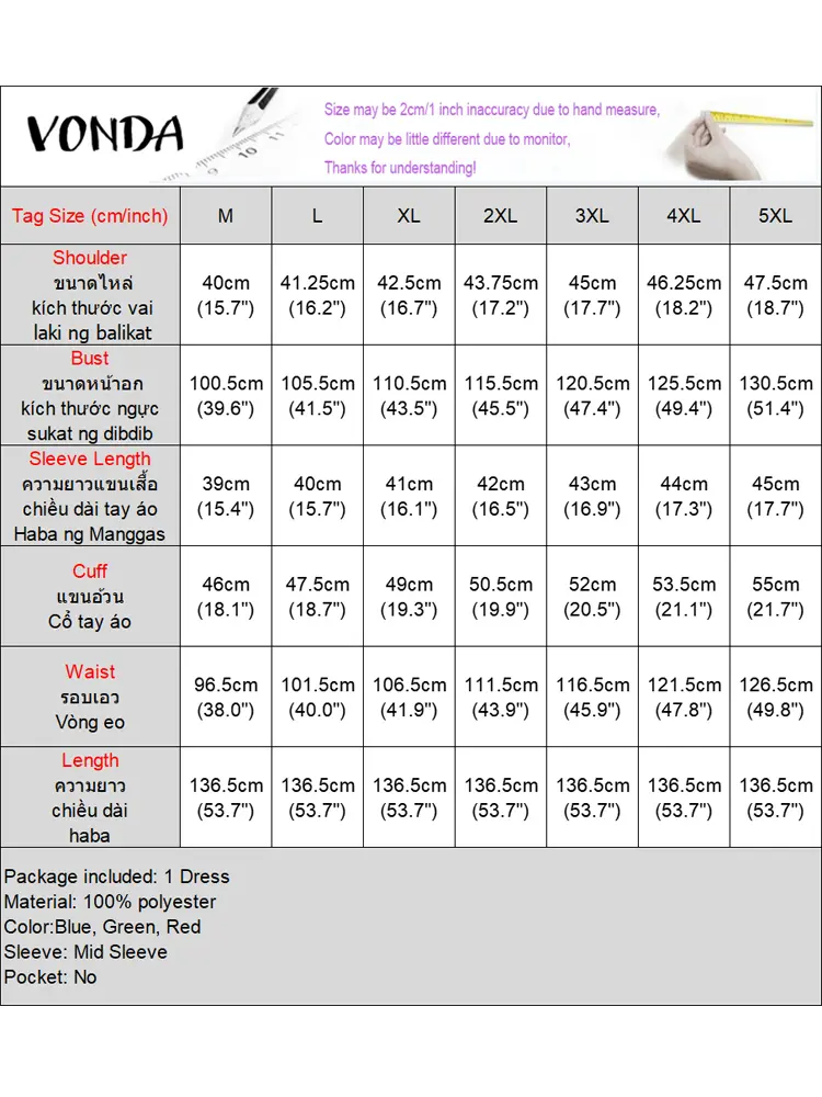 VONDA Summer Women Maxi Dress Vintage Print Long Vestidos 2025 Patchwork Bat Short Sleeve Sundress Casual Loose Oversized Robe