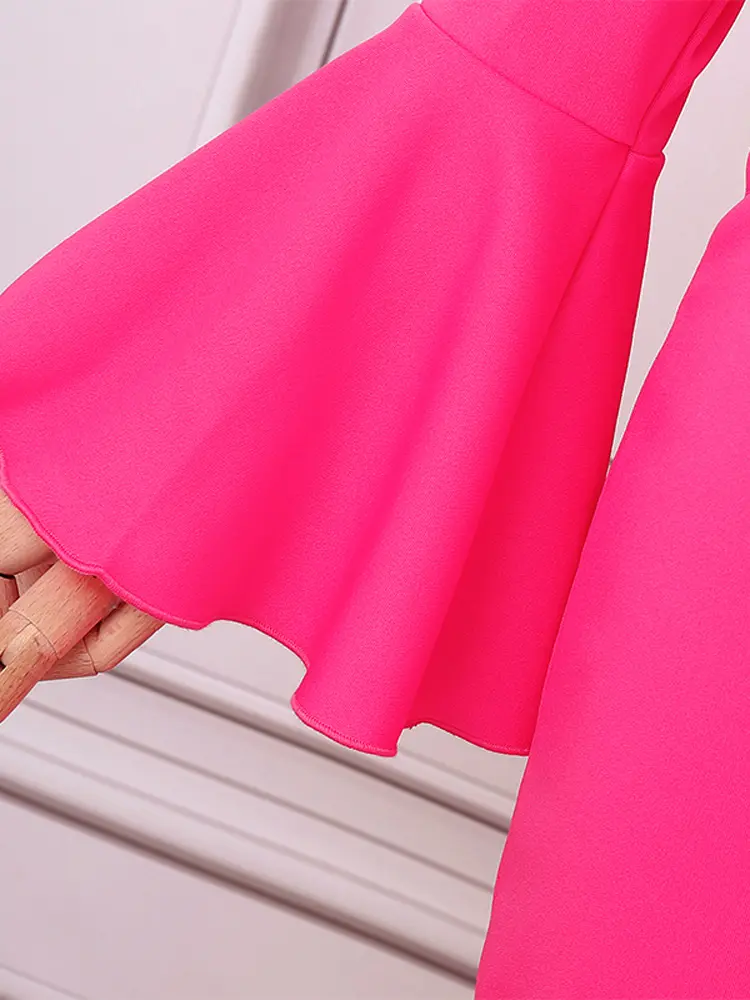 Plus Size 5XL VONDA Summer Women Ruffle Sleeve Dress 2025 Casual Sexy Off Sholuder Sundress Knee-length Robe Elegant Vestido