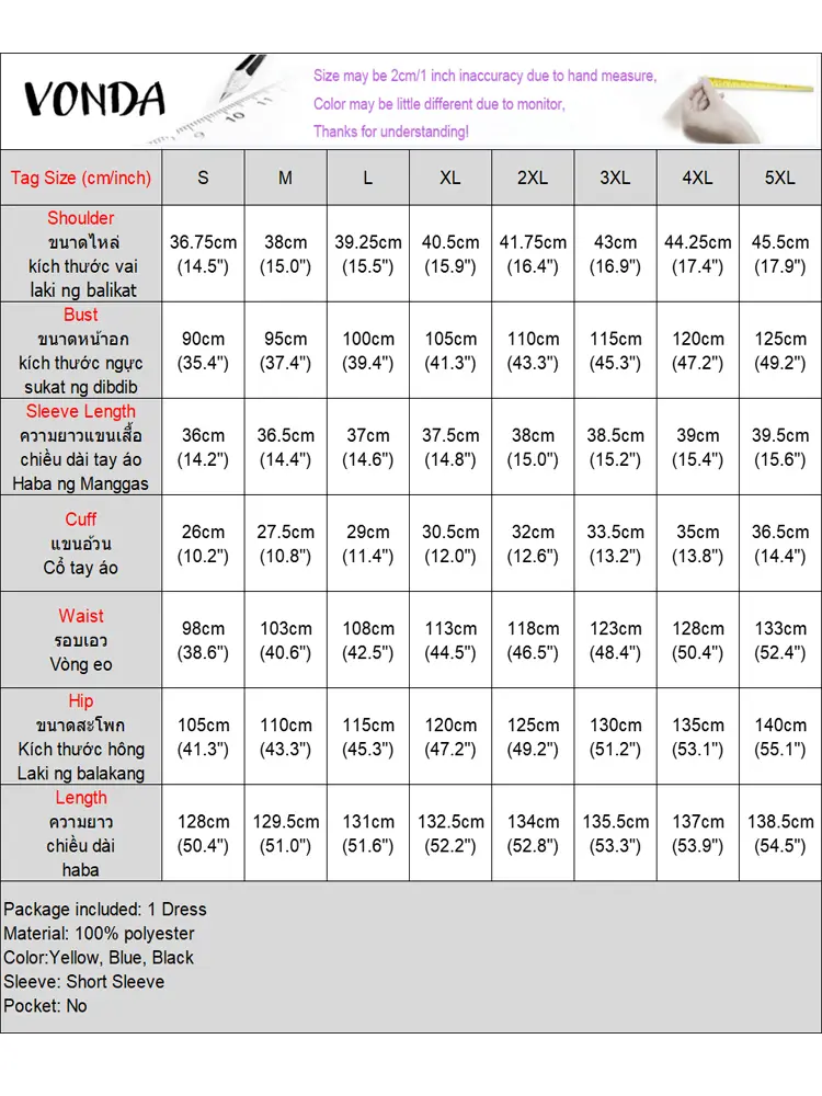 VONDA 2025 Ruffled Long Dresses Women Short Sleeve Plaid Maxi Sundress Bandage Peter Pan Collar Lace Summer Robe Party Vestidos