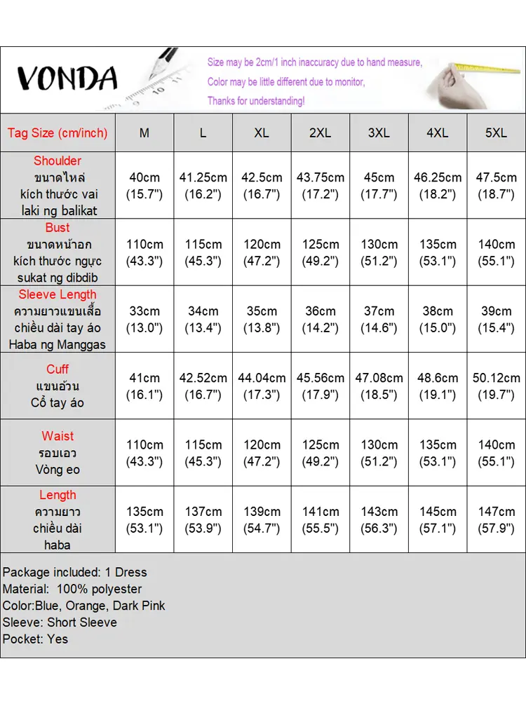 VONDA Bohemian Printed Dress Women Summer Vintage Maxi Vestidos 2025 Short Sleeve V Neck Party Sundress Casual Loose Long Robe
