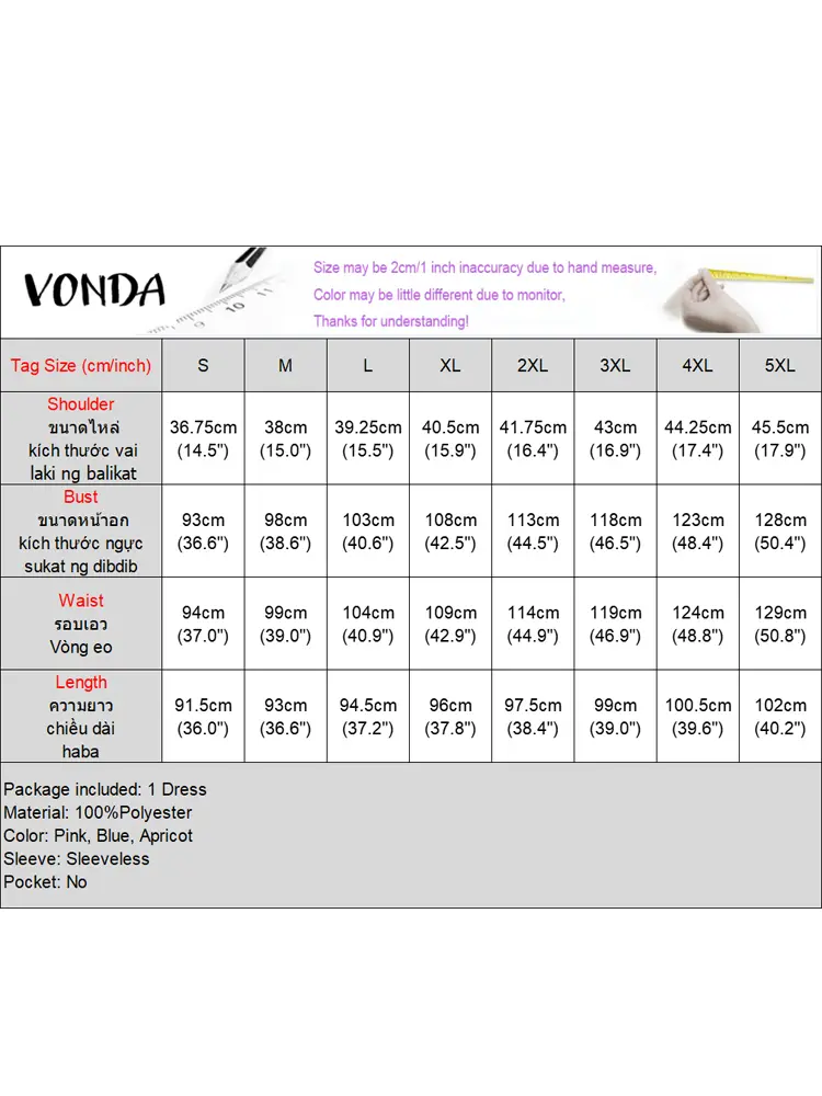 VONDA 2025 Summer Women Tank Sleeveless Dress Fashion Lace-Up Ruffled Party Vestidos Casual Loose Solid Robe Oversized Sundress