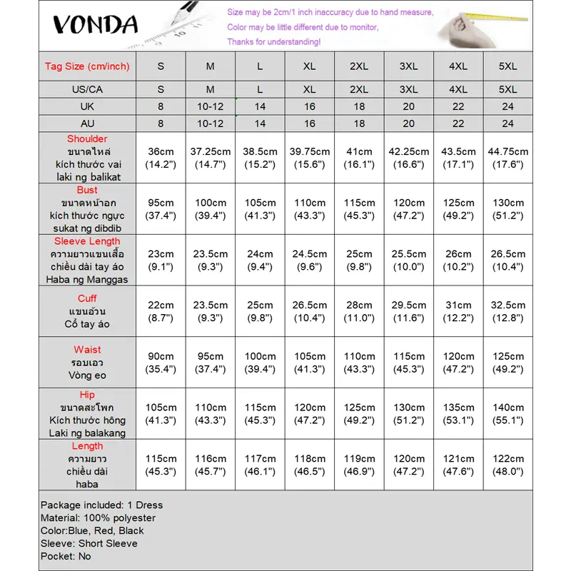 VONDA Bohemian Plaid Dress Women Sexy V-Neck Checked Print Mini Sundress Party Vestidos Waisted Short Sleeve Beach Summer Robe
