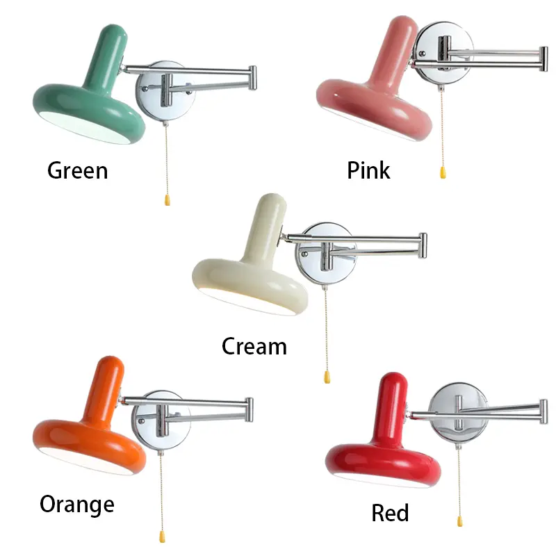 Nordic Extendable And Rotatable Arm Wall Lamp Bedroom Bedside Lamp Living Room Sliding Wall lamp Reading And Working Lamp
