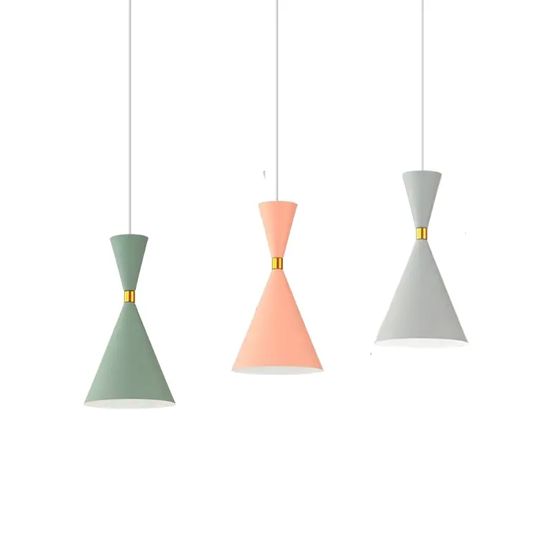 Minimalist Nordic Style Restaurant Living room Pendant Light Bedroom Bedside Modern Macaron line Pendant Light Coffee Shop Light