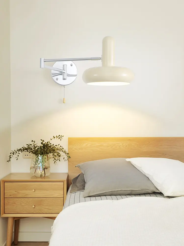 Nordic Extendable And Rotatable Arm Wall Lamp Bedroom Bedside Lamp Living Room Sliding Wall lamp Reading And Working Lamp