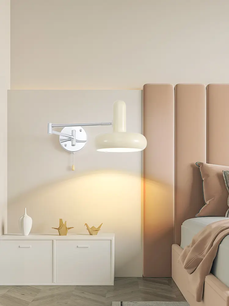 Nordic Extendable And Rotatable Arm Wall Lamp Bedroom Bedside Lamp Living Room Sliding Wall lamp Reading And Working Lamp