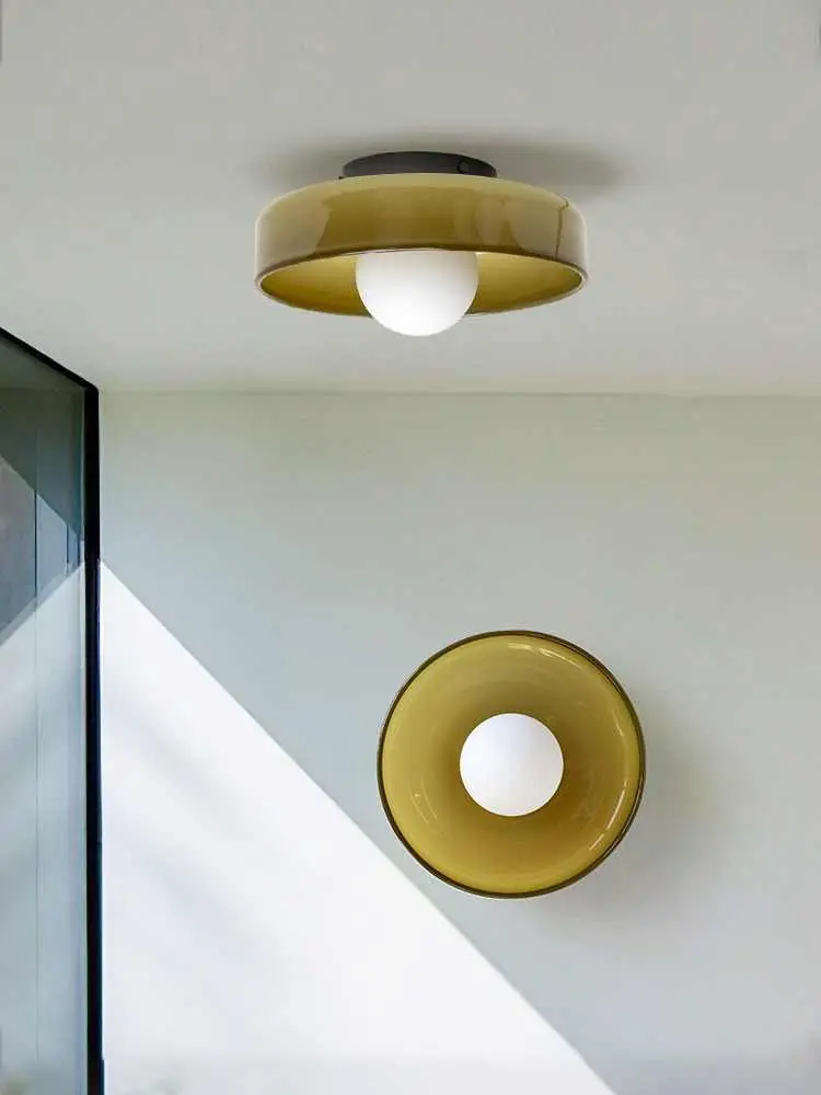 ModernVintage Glass Ceiling Light Hallway Hallway Balcony Kitchen Hallway Light Bedroom Ceiling Light Multi-Colored Glass