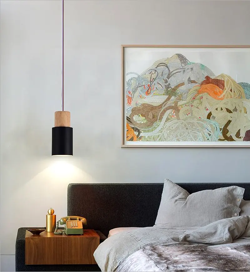 Minimalist Chandelier Bedroom Bedside Lamp Modern Nordic Restaurant Ssingle Head Small Chandelier Bar Counter Small Chandelier