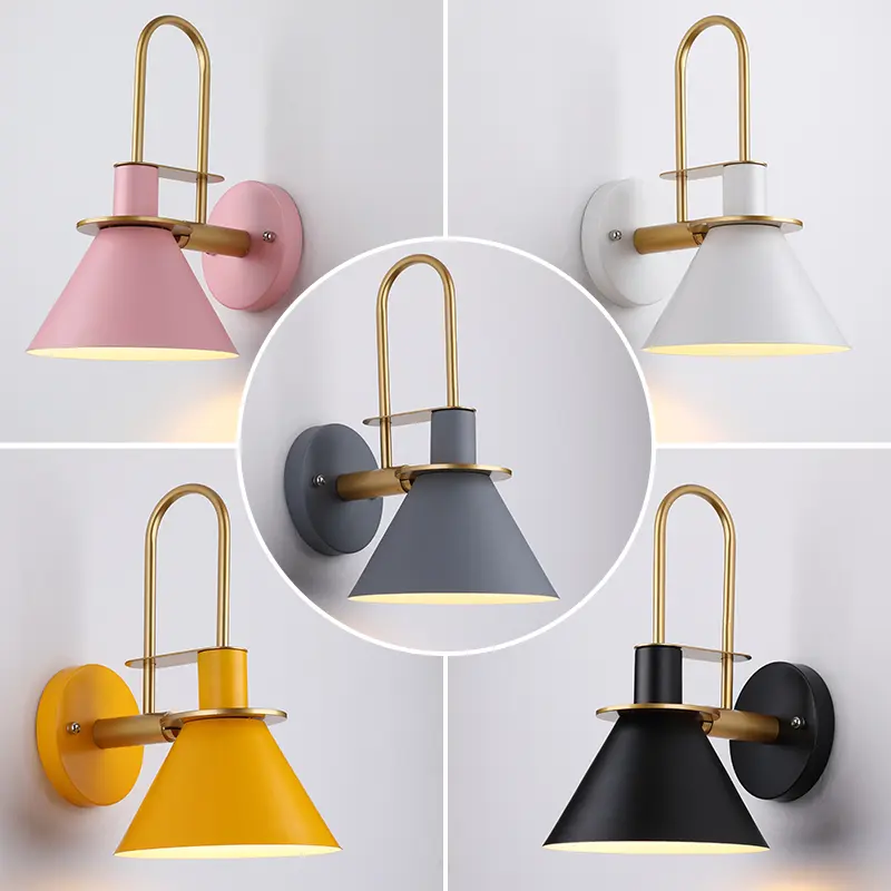 Modern Simple Wall Lamp Living Room Creative Background Wall Aisle Wall Lamp Nordic New Bedroom Bedside Lamp