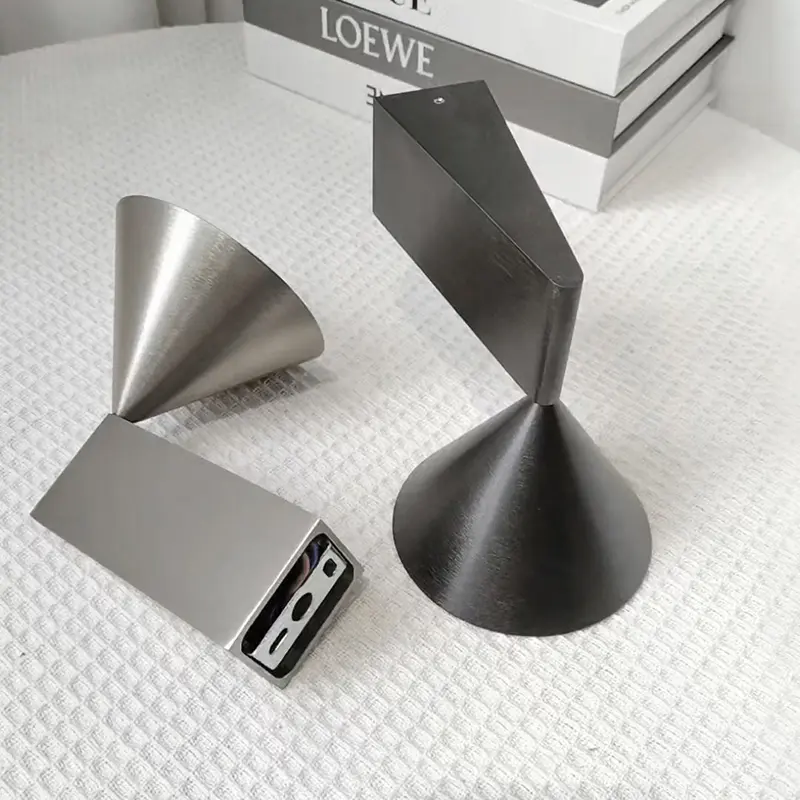 Italian Designer's Minimalist Aluminum Bedside Wall Lamp Corridor Staircase Background Wall Conical Geometric Warm Wall Lamp