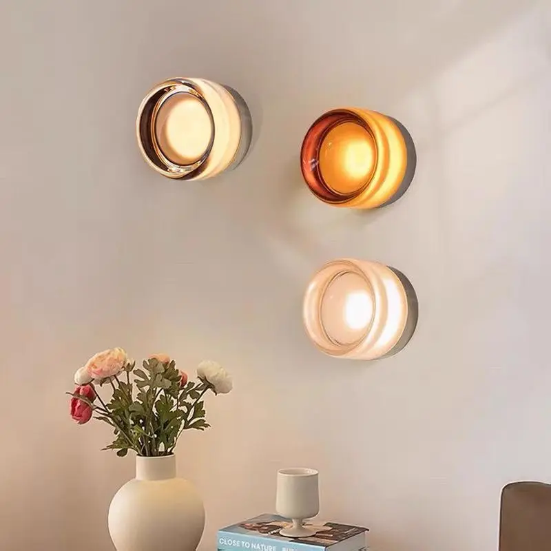 Nordic Simple Acrylic Wall Light Bedroom Bed Wall Light Atmosphere Light Corridor Balcony ceiling Light Waterproof Wall Light