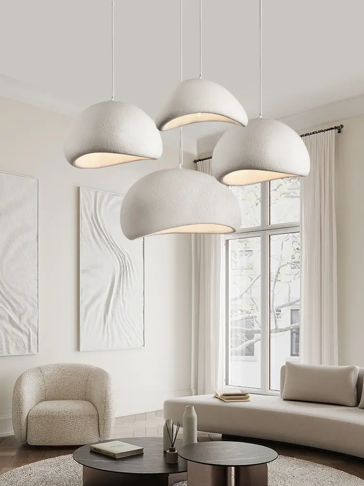 Nordic Retro Cream Style Fashion Elements Living Room Dining Room Bedroom Leisure Area Artistic Atmosphere Polyester Chandelier