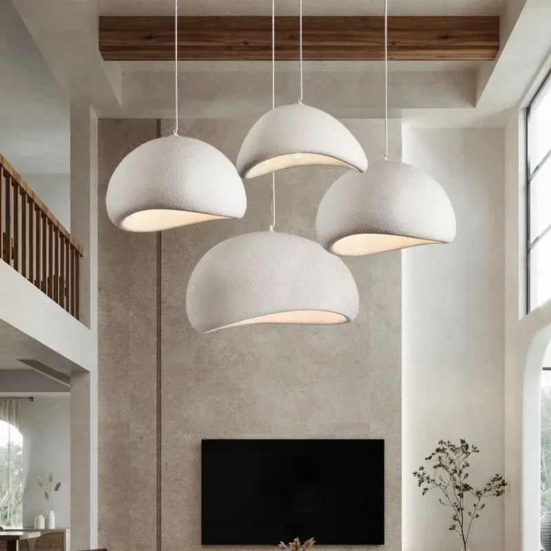 Nordic Retro Cream Style Fashion Elements Living Room Dining Room Bedroom Leisure Area Artistic Atmosphere Polyester Chandelier