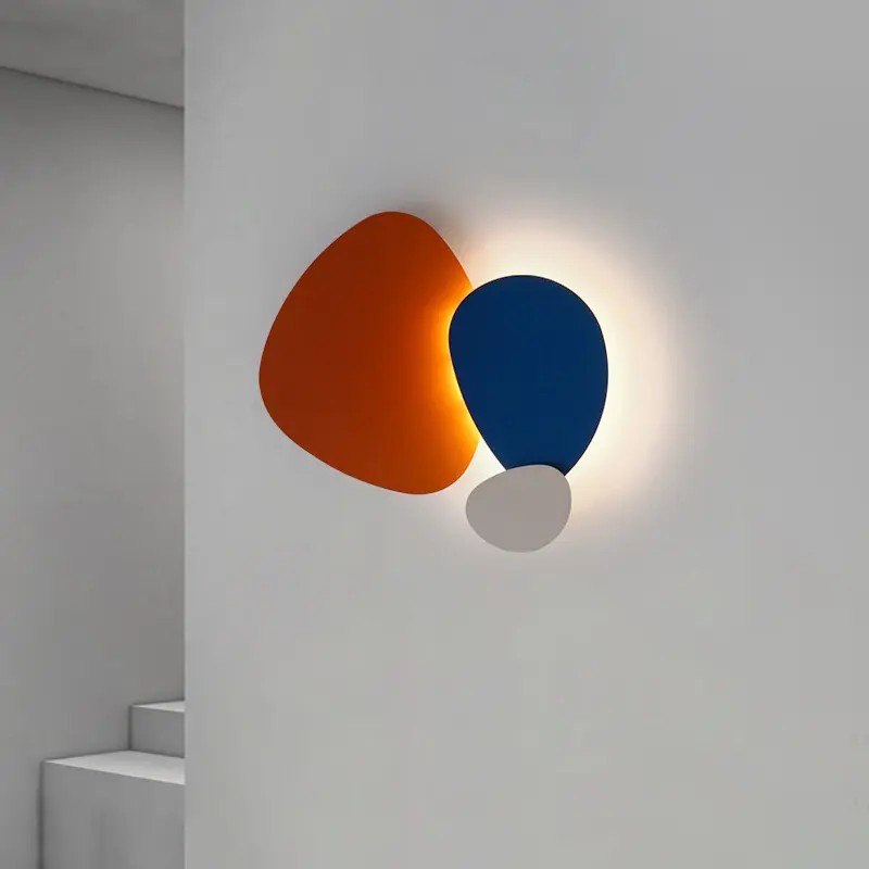 Modern Simple Background Wall Decoration Mural Light Ambiance Wall light Bedroom Dining Room Living Room bar Macron Wall light