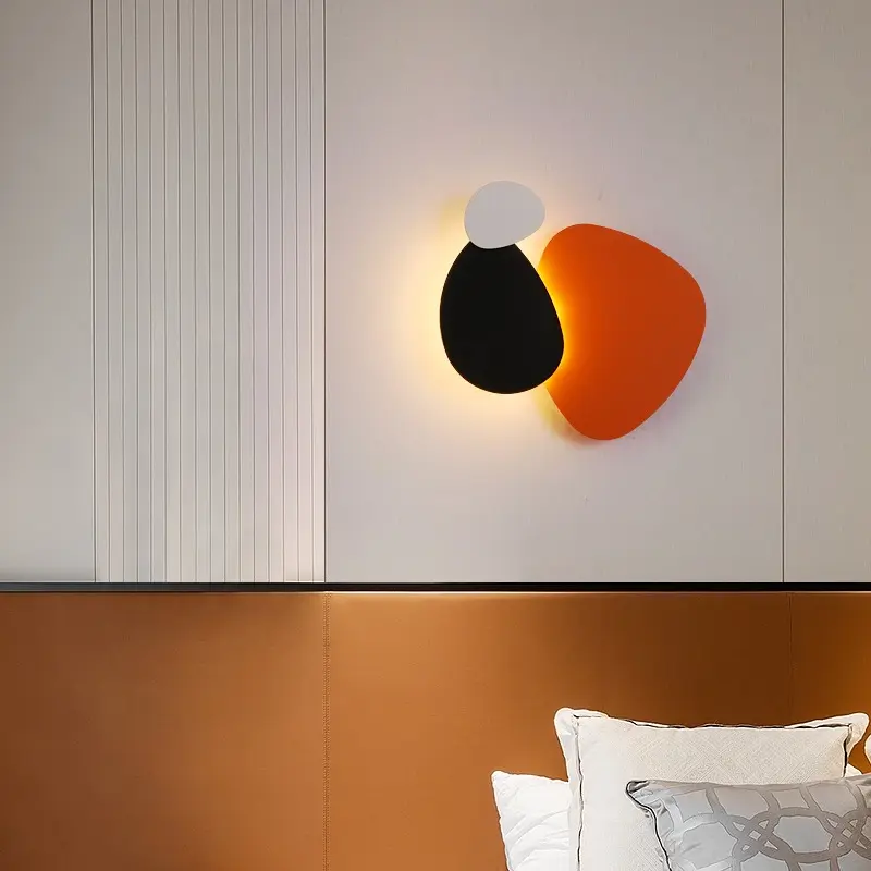 Modern Simple Background Wall Decoration Mural Light Ambiance Wall light Bedroom Dining Room Living Room bar Macron Wall light