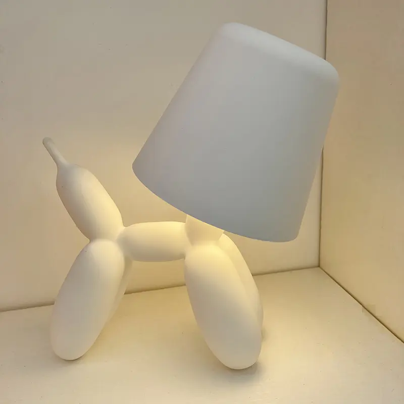 Charging Desk Lamp Little Dog Children's room Bedroom Bedside Lamp Ambient Dimming Small Book Lamp Decorative Cartoon Lamp